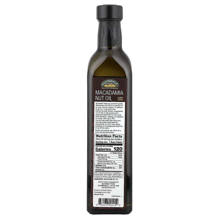 NOW Foods, Ellyndale® Naturals, масло из орехов макадамия, 500 мл (16,9 жидк. унции)
