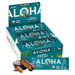 Aloha, Organic Protein Bars, Almond Butter Cup, 12 Bars, 1.98 oz (56 g) Each