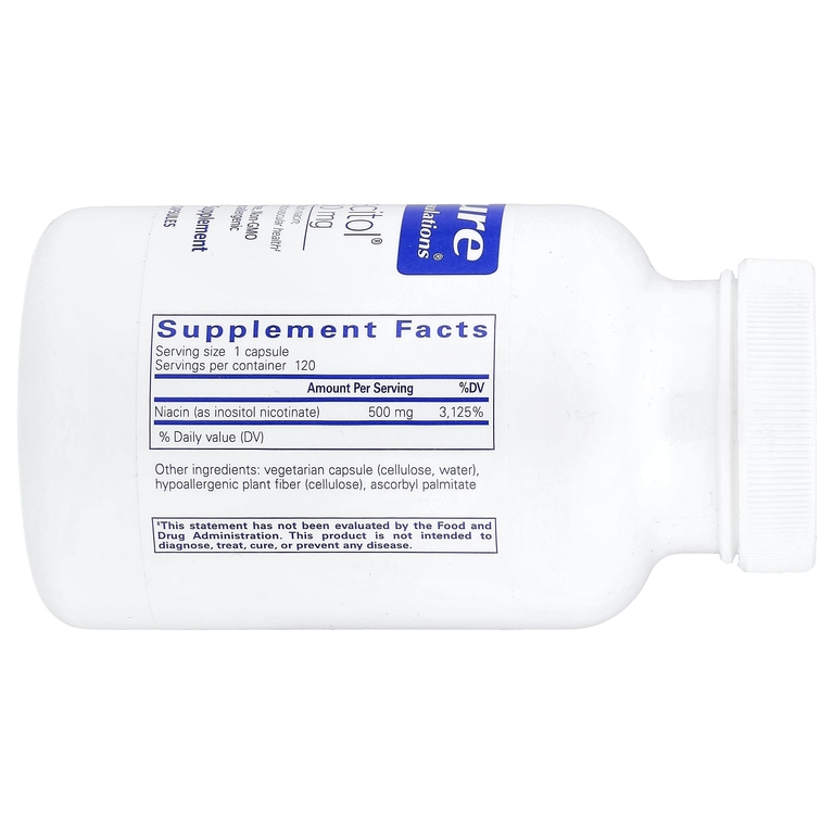 Pure Encapsulations, Niacitol®, 500 mg, 120 Capsules
