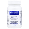 Pure Encapsulations, цинк 15, 60 капсул (15 мг в 1 капсуле)
