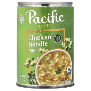 Pacific Foods, органический куриный суп с лапшой, 458 г (16,1 унции)