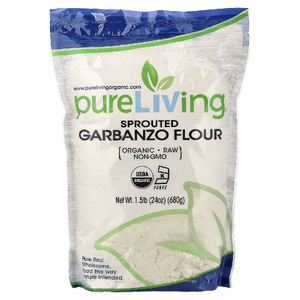 Pure Living, органическая мука из пророщенного нута, 680 г (24 унции)