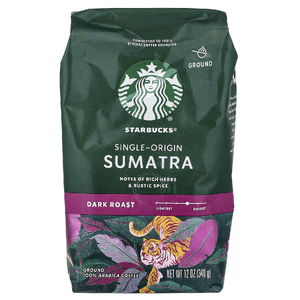 Starbucks, кофе Sumatra, молотый, темная обжарка, 340 г (12 унций)