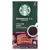 Starbucks, VIA®, растворимый кофе итальянской обжарки, микромолотый, темная обжарка, 8 пакетиков по 3,3 г (0,11 унции)