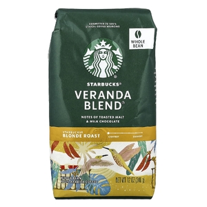 Starbucks, Veranda Blend®, кофе в зернах, светлая обжарка, 340 г (12 унций)