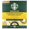 Starbucks, Nespresso®, светлый эспрессо, обжаренный, молотый, 10 алюминиевых капсул, 68 г (2,39 унции)