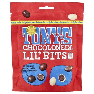 Tony's Chocolonely, Lil' Bits, смесь тройного шоколада, 113 г (4 унции) (Товар снят с продажи) 
