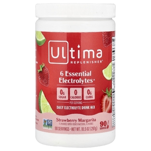 Ultima Replenisher, 6 Essential Electrolytes, смесь для приготовления электролитического напитка для ежедневного приема, клубничный маргарита, 297 г (10,5 унции)