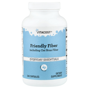 Vitacost, Friendly Fiber, включая клетчатку из овсяных отрубей, 240 капсул