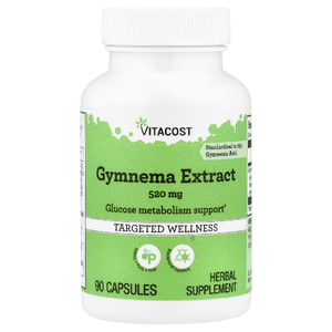 Vitacost, экстракт джимнемы, 520 мг, 90 капсул