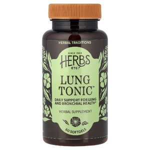 Herbs Etc., растительный комплекс для поддержки здоровья легких и бронхов, 60 капсул