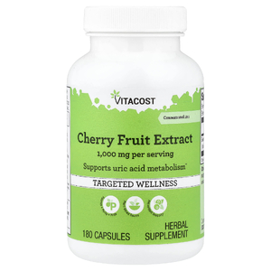 Vitacost, экстракт плодов вишни, 180 капсул (500 мг в капсуле)