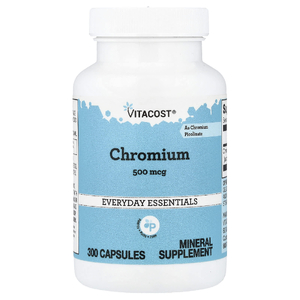 Vitacost, Chromium, 500 mcg, 300 Capsules