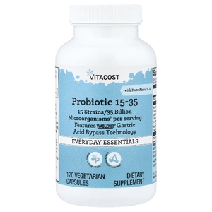 Vitacost, пробиотик 15-35 NutraFlora® FOS, 120 вегетарианских капсул