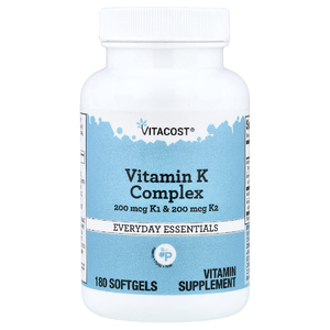 Vitacost, комплекс с витамином К, 180 капсул