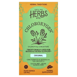 Herbs Etc., концентрат хлорофилла, без спирта, 30 мл (1 жидк. унция)