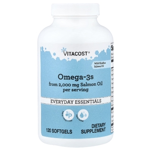 Vitacost, Everyday Essentials, омега-3, 120 мягких капсул