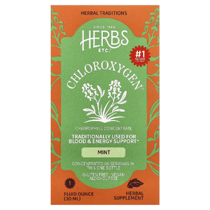 Herbs Etc., концентрат хлорофилла, без спирта, мята, 30 мл (1 жидк. Унция)