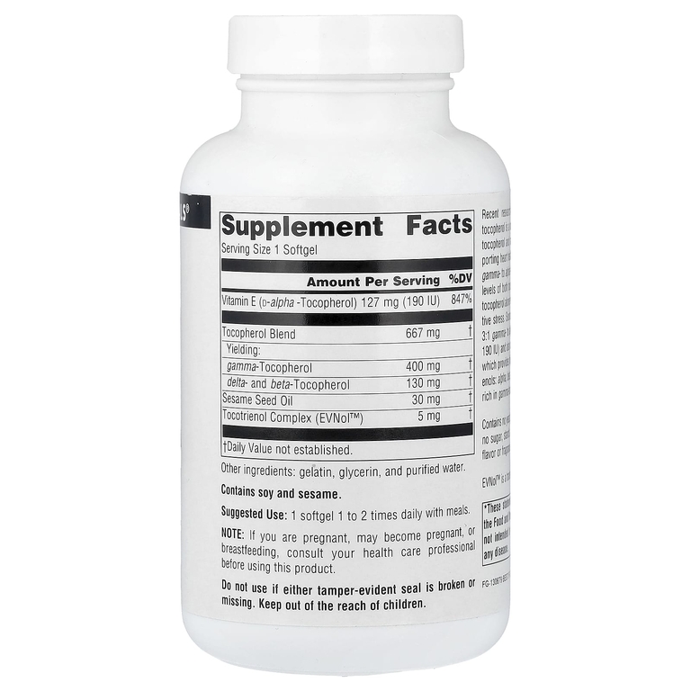Source Naturals, витамин E с токотриенолами, 120 капсул