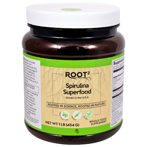 Vitacost, Root2, спирулина, суперфуд, 454 г (1 фунт)