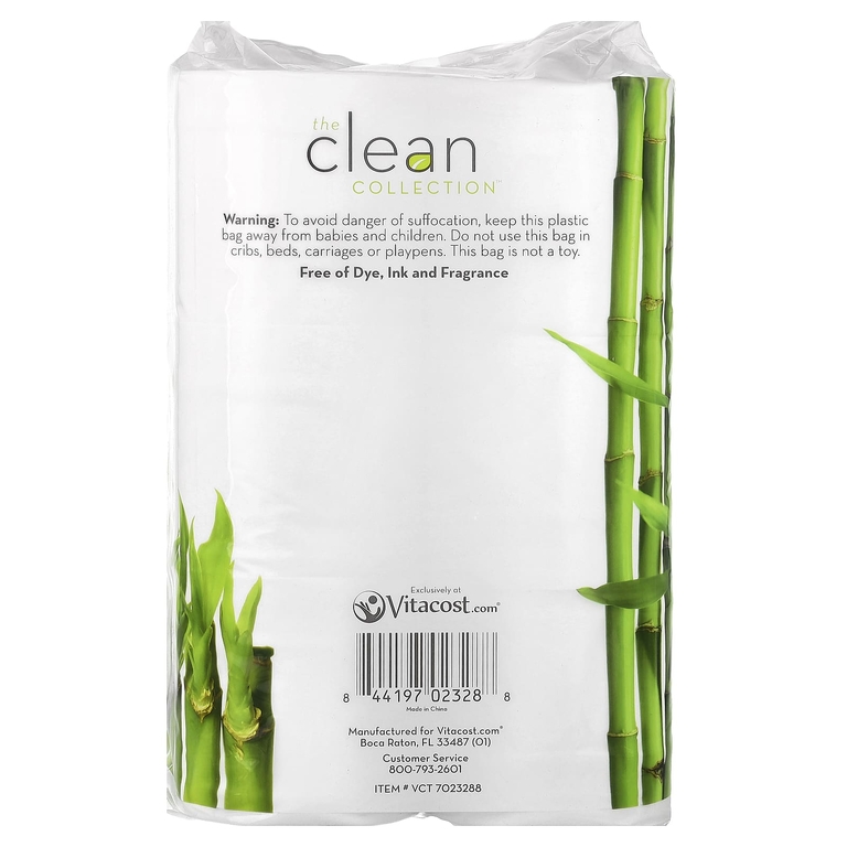Vitacost, The Clean Collection™, туалетная бумага из бамбука, 12 двойных рулонов