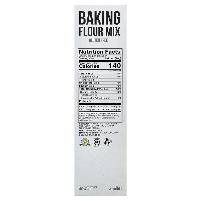 Vitacost, Baking Flour Mix, Gluten Free, 32 oz (907 g)