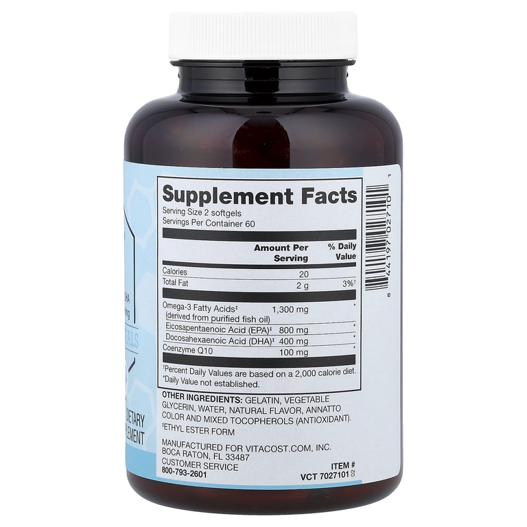 Vitacost, Synergy®, Mega EFA® с коэнзимом Q10, 120 капсул