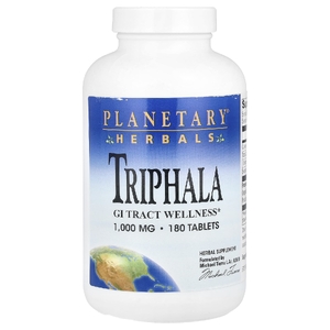 Planetary Herbals, трифала, 180 таблеток (1000 мг в 1 таблетке)