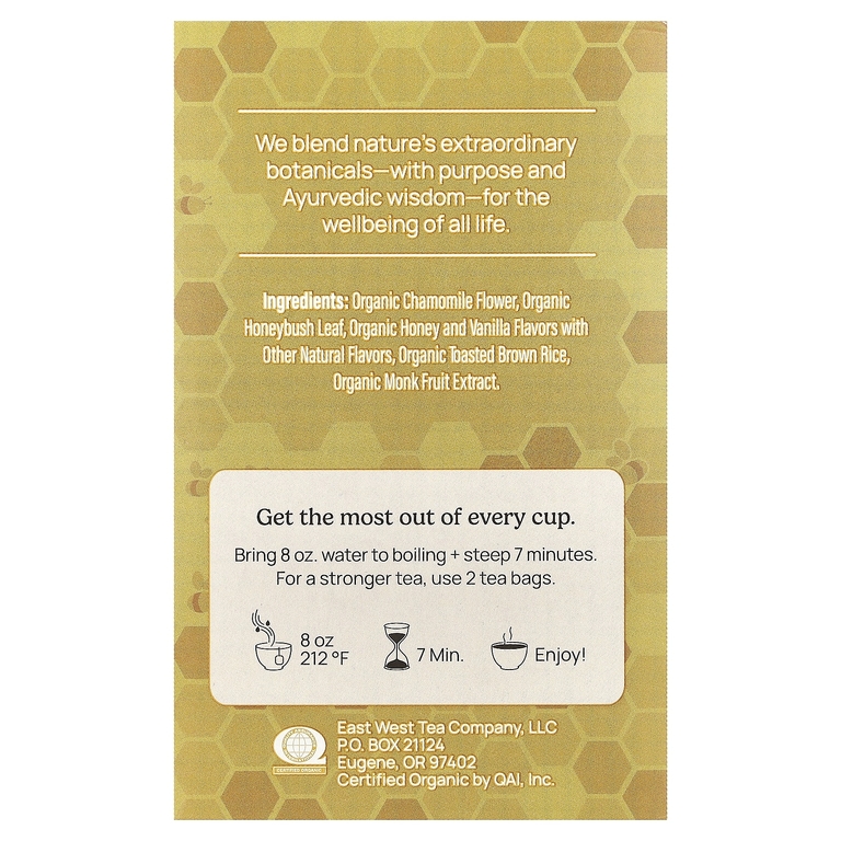 Yogi Tea, травяной чай, мед и ромашка, без кофеина, 16 чайных пакетиков, 29 г (1,02 унции)