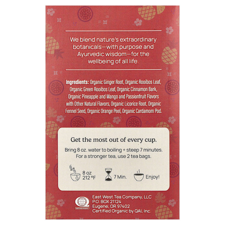 Yogi Tea, травяной чай, тропические пряности, без кофеина, 16 чайных пакетиков, 32 г (1,12 унции)