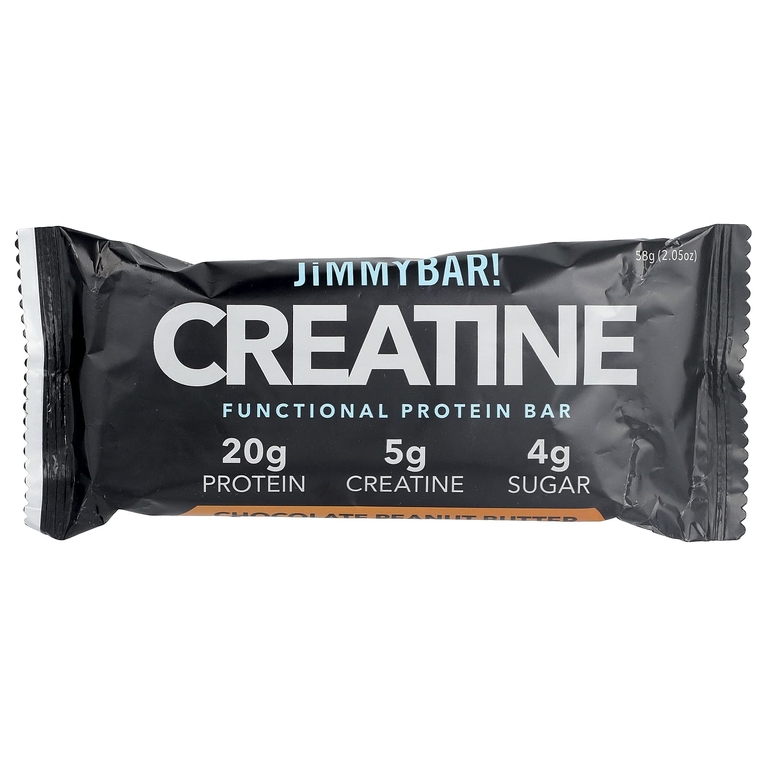 JiMMY!, Bars With Benefits™, протеиновый батончик с креатином, шоколад и арахисовая паста, 12 батончиков по 58 г (2,05 унции)