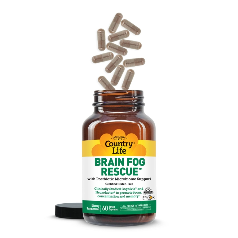 Country Life, Brain Fog Rescue™, 60 веганских капсул