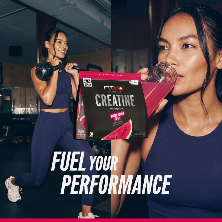 FITAID, Essentials, моногидрат креатина, со вкусом арбуза, 372 г (13,1 унции)