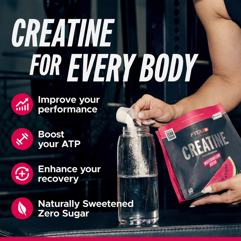 FITAID, Essentials, моногидрат креатина, со вкусом арбуза, 372 г (13,1 унции)