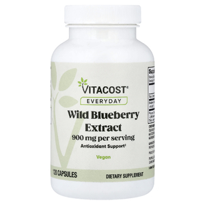 Vitacost, Everyday, экстракт дикой голубики, 120 капсул (450 мг в капсуле)