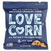 Love Corn, вкусная хрустящая кукуруза, с морской солью, 9 пакетиков по 20 г (0,7 унции)