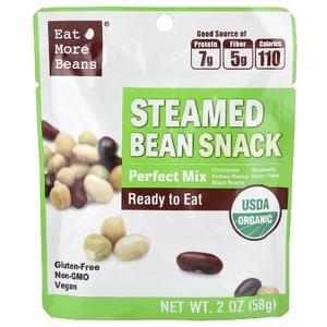 Eat More Beans, снек из бобов на паре, идеальная смесь, 58 г (2 унции)