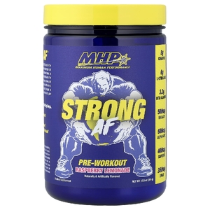 MHP, Strong AF™, предтренировочный комплекс, со вкусом малинового лимонада, 384 г (13,5 унции)