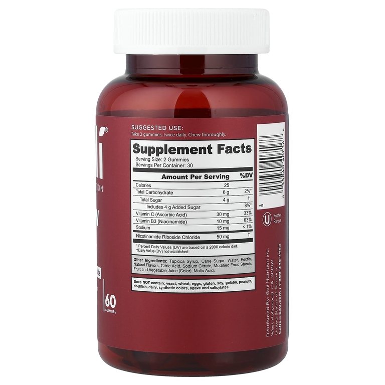 Goli Nutrition, Renew NAD+, жевательные таблетки, 60 жевательных таблеток