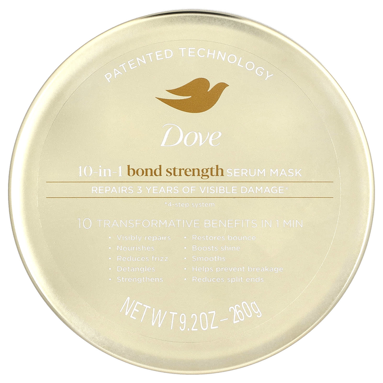 Dove, Bond Strength, сывороточная маска для лица 10 в 1, 260 г (9,2 унции)
