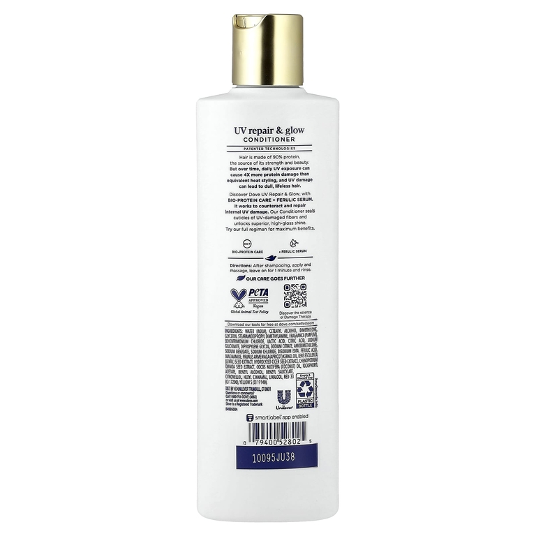 Dove, UV Repair & Glow, восстанавливающий кондиционер, 355 мл (12 жидк. унций)