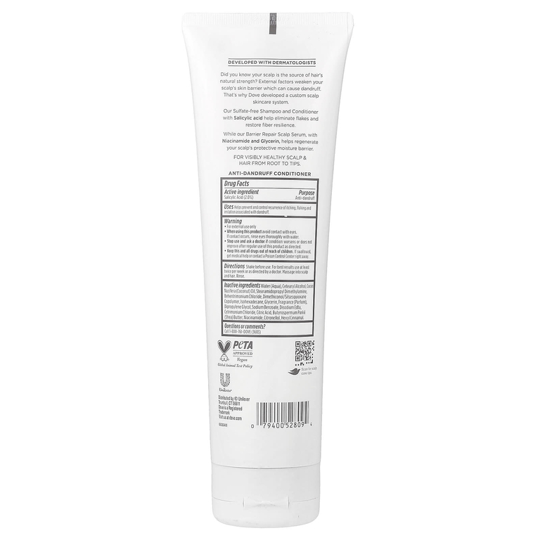 Dove, Derma Scalp, кондиционер против перхоти, перхоть, 9 жидк. унций