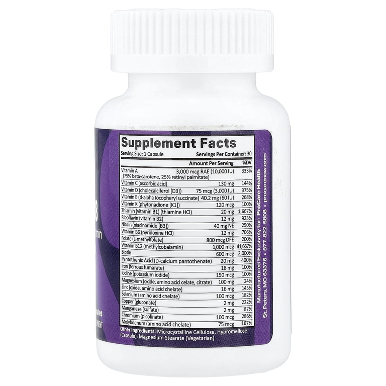 ProCare Health, Core-18, бариатрические мультивитамины, 30 капсул