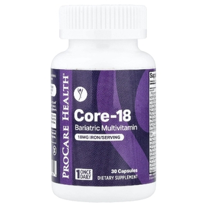 ProCare Health, Core-18, бариатрические мультивитамины, 30 капсул