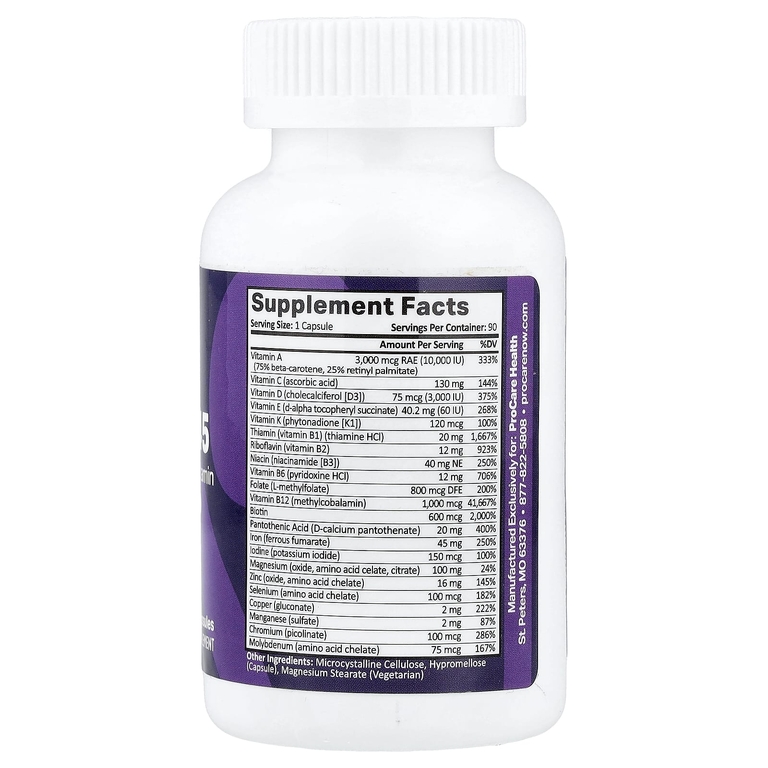 ProCare Health, Core-45, бариатрические мультивитамины, 90 капсул