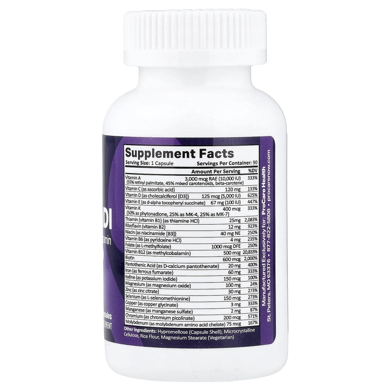 ProCare Health, DS/SADI Bariatric Multivitamin, мультивитамины, 90 капсул