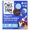 Once Upon A Farm, Organic Power Circles, мягкий запеченный батончик, крошка из голубики, 4 батончика по 34 г (1,2 унции)