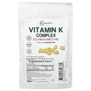 Micro Ingredients, комплекс с витамином K, 360 капсул