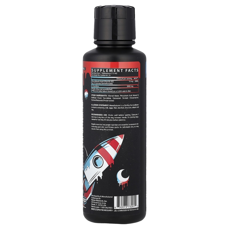 Nutrex Research, L-Carnitine 3000, Lunar Pop, 465 мл (15,72 жидк. унции)