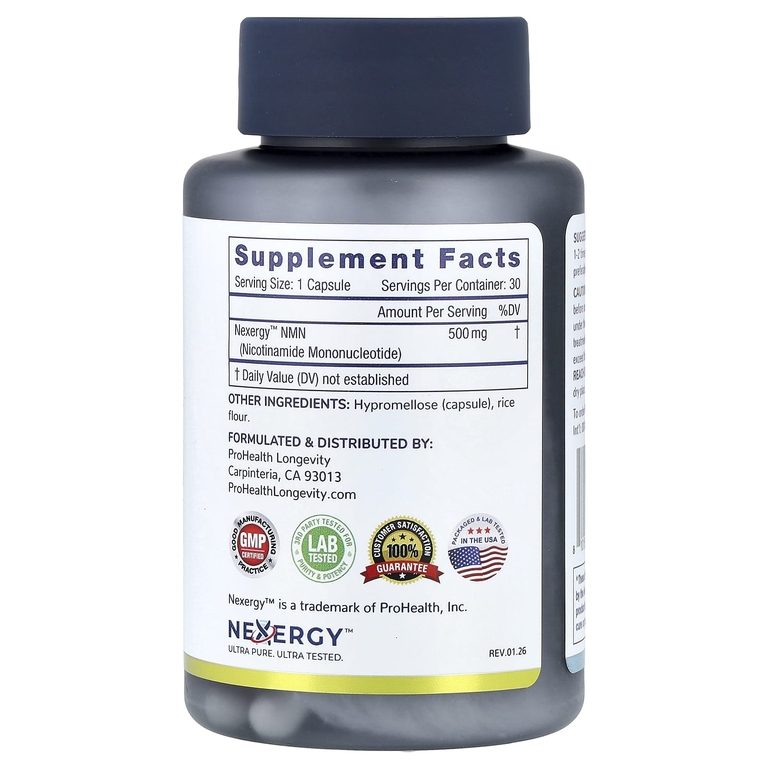 ProHealth Longevity, Essentials, NMN 500, 500 мг, 30 капсул